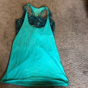 Lulu lemon tank top with built in sports bra